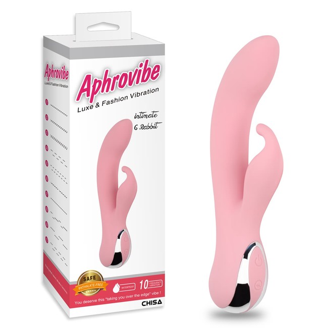 Вибратор с клиторальным стимулятором Intimate G Rabbit, розовый