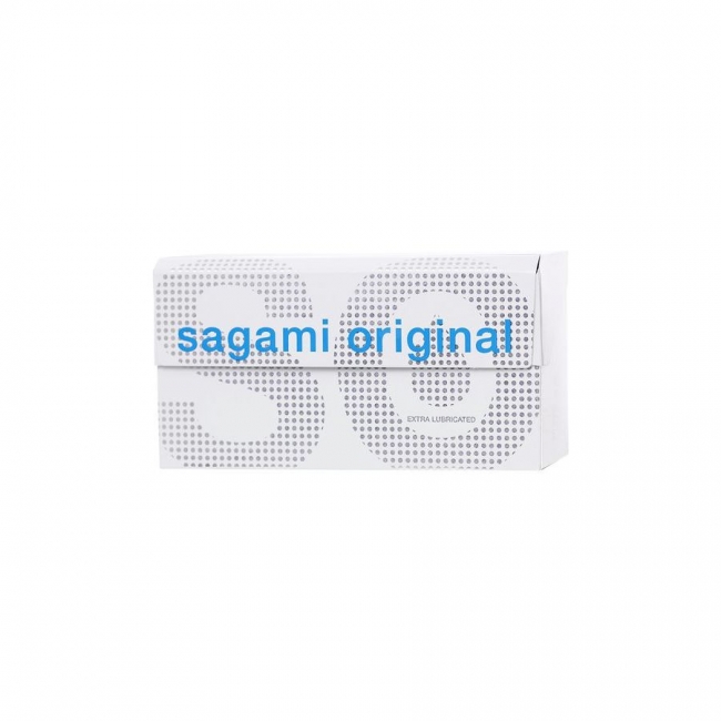 Презервативы Sagami, original 0.02, extra lub, полиуретан, 19 см, 12 шт.