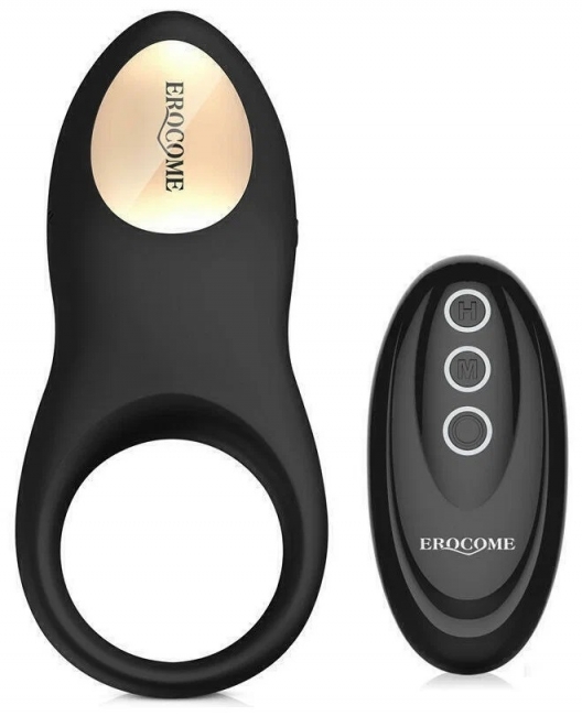 Виброкольцо Erocome Sagitta RC с пультом ДУ, черный