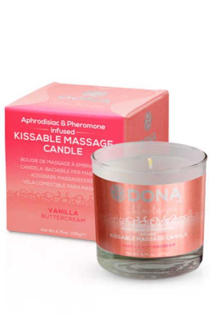 Массажная свеча для оральных ласк Dona Kissable Massage Candle Vanila Buttercream  135 г