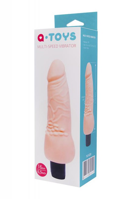 Реалистичный вибратор A-Toys вторая кожа (15,5 см)