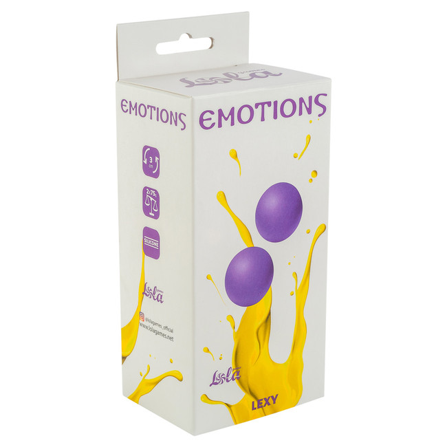 Вагинальные шарики без сцепки Emotions Lexy Large , Purple