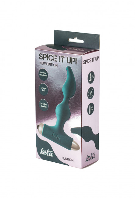 Анальная пробка с вибрацией Spice it up New Edition Elation Dark green