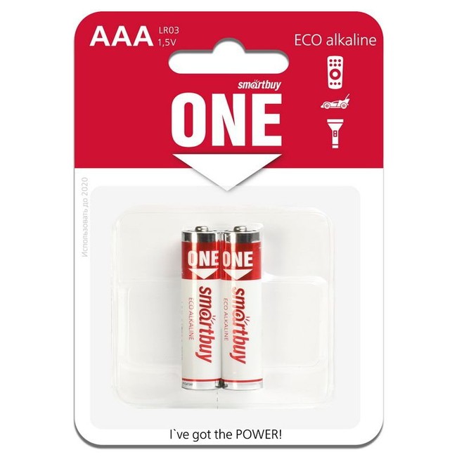 Батарейка AA 1,5 V алкалиновая Smartbuy ONE