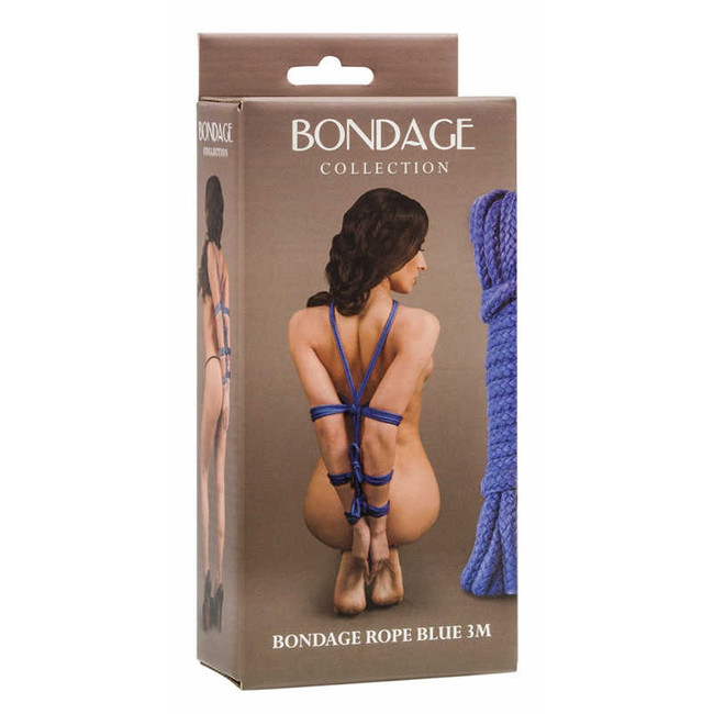 Веревка для связывания Bondage Rope Blue (3 м, синий )