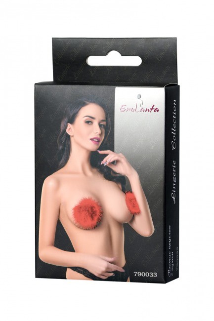 Круглые пестисы с пухом красные Erolanta